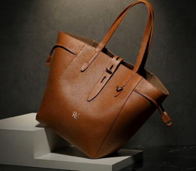 Asana K3V tote bag in warm tan leather
